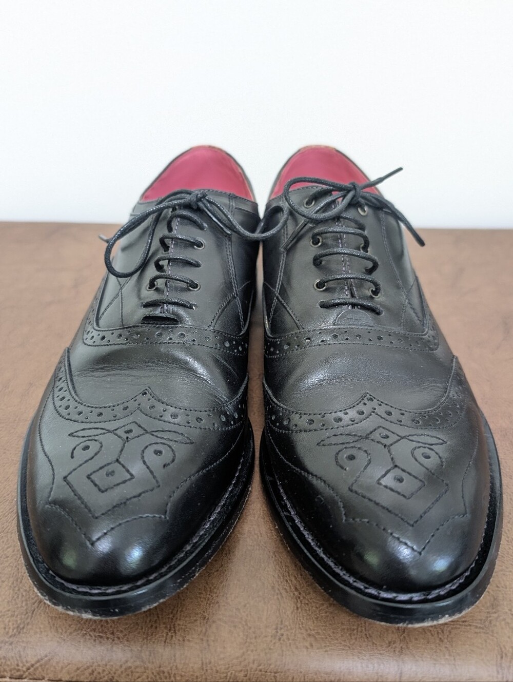 Ted Baker men’s shoes 11 black wingtip oxfords